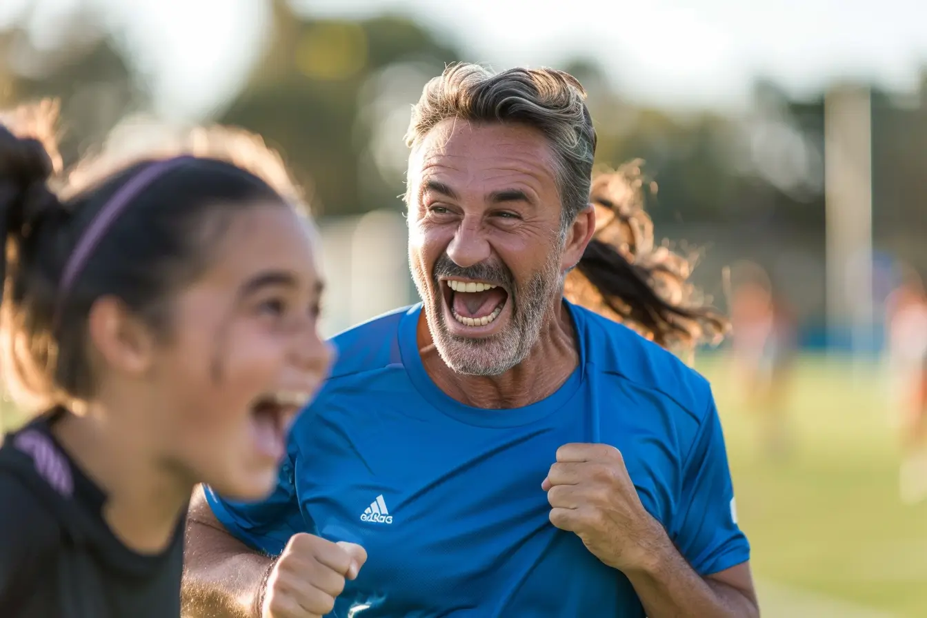 Parent being overly engaged while at their childs competition.